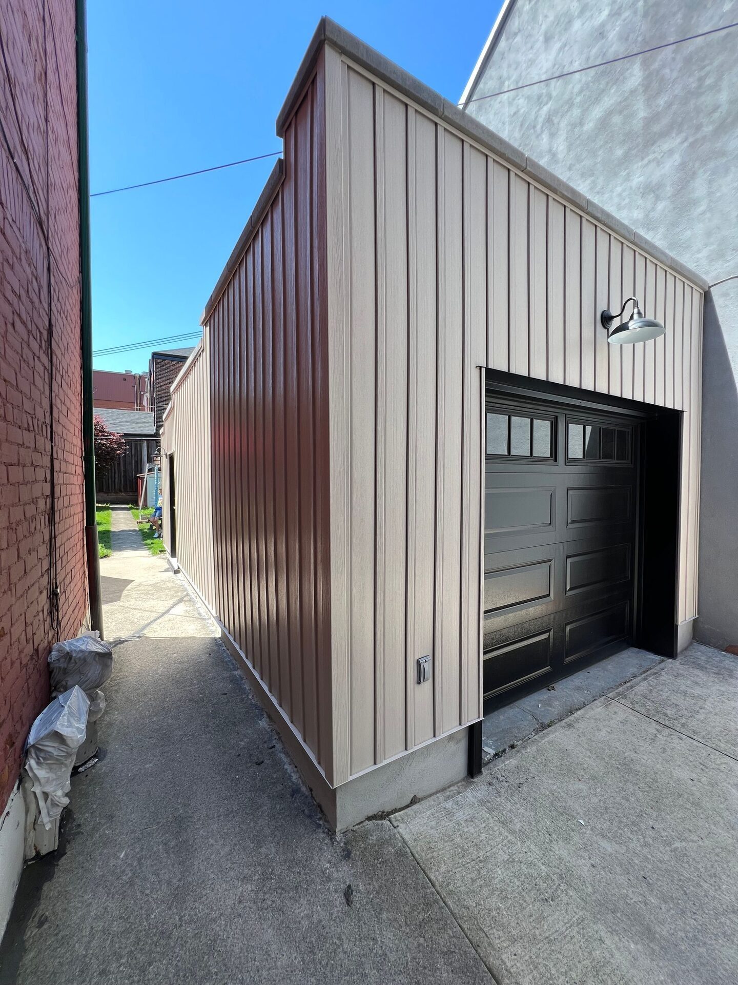 Custom detached garage build