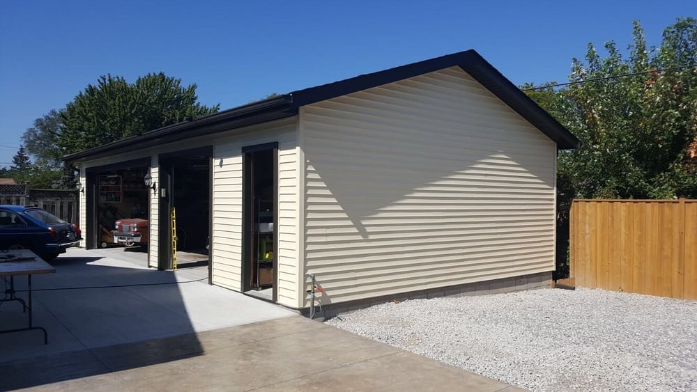 Custom detached garage build